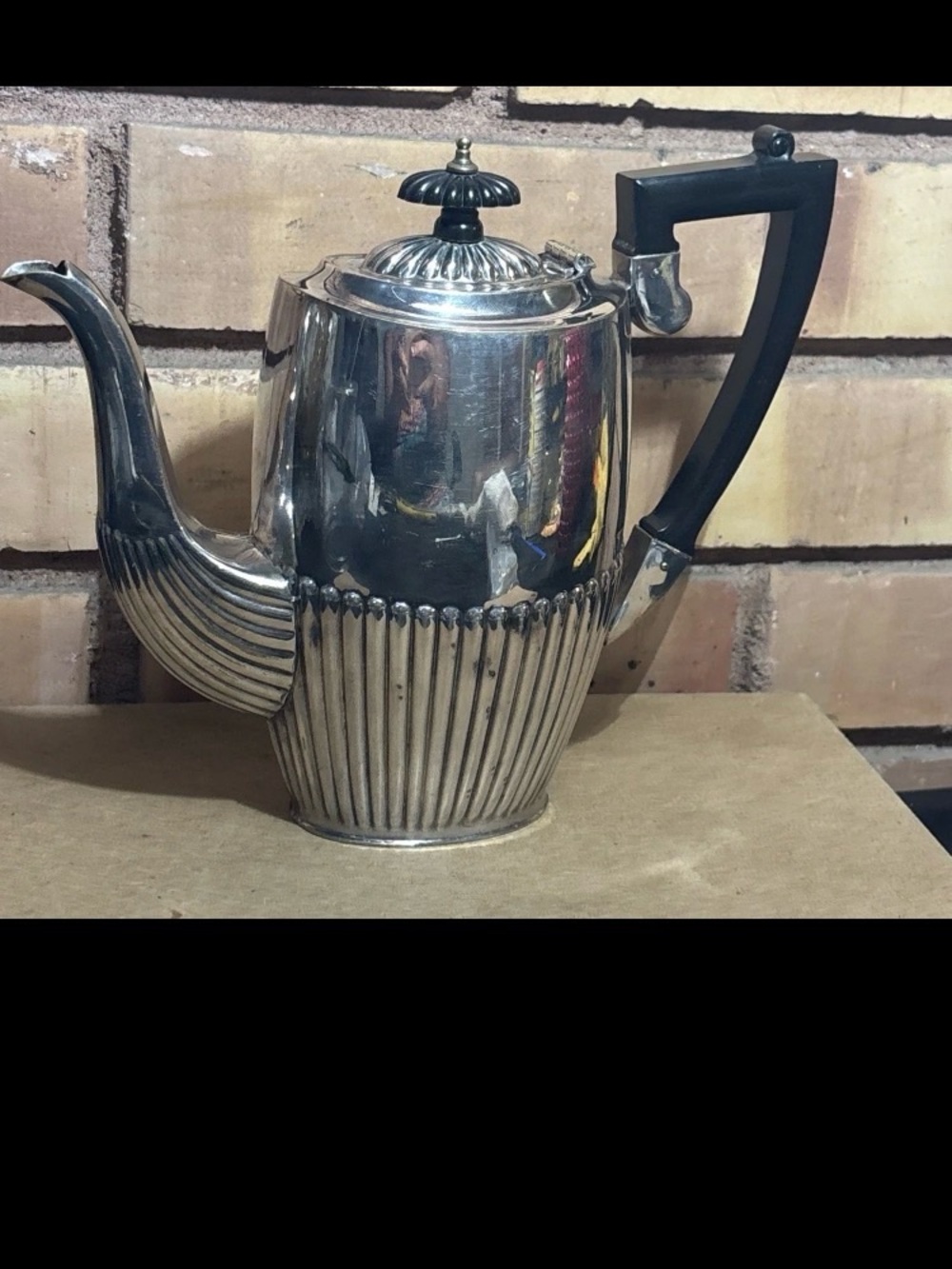 Vintage Cheltenham Silver Plate and Bakelite Teapot / Coffee Server